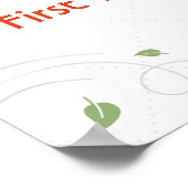 Eentje met de elementen welkom teken poster (Hoek)