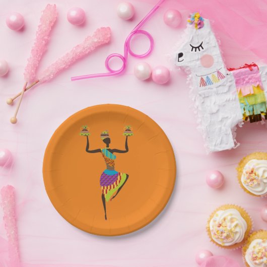 Eentje uit Afrika Papieren Bordje (Feest)