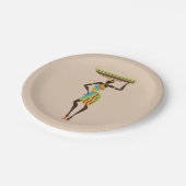 Eentje uit Afrika Papieren Bordje (Gekanteld)