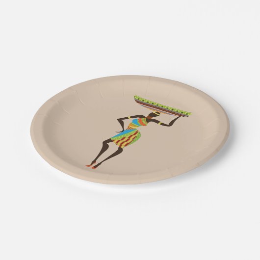 Eentje uit Afrika Papieren Bordje (Gekanteld)