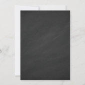 Eentje van het verloving van Chalkboard Blush Flor Kaart (Achterkant)