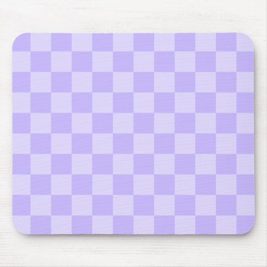 Eentonig lavendel geruit patroon muismat (Voorkant)