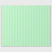 Eentonig Muntgroene Zigzag Cadeaupapier (Vlak)