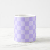 Eentonige lavendel geruite patroon koffiemok (Center)