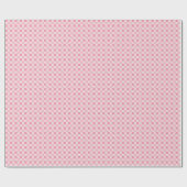 Eentonige Roze Kleine Ginghamruit Cadeaupapier (Vlak)