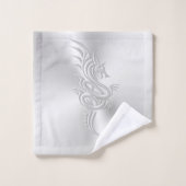 Eentrooskleurige oostelijke draak bad handdoek (Wasdoekje)