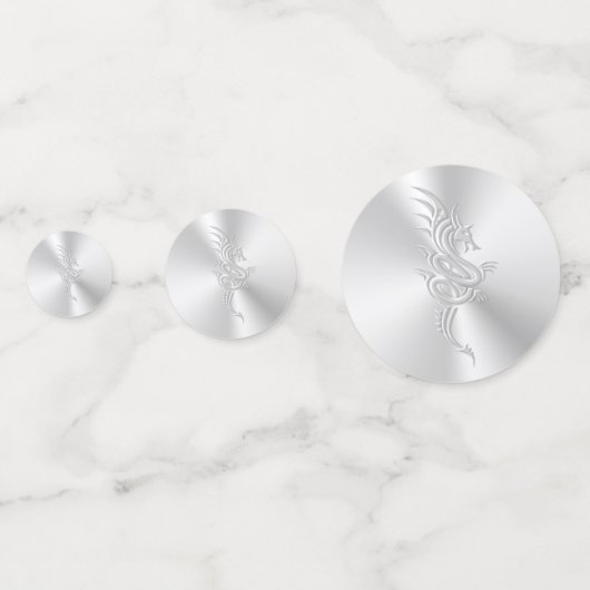 Eentrooskleurige oostelijke draak confetti (Achterkanten)