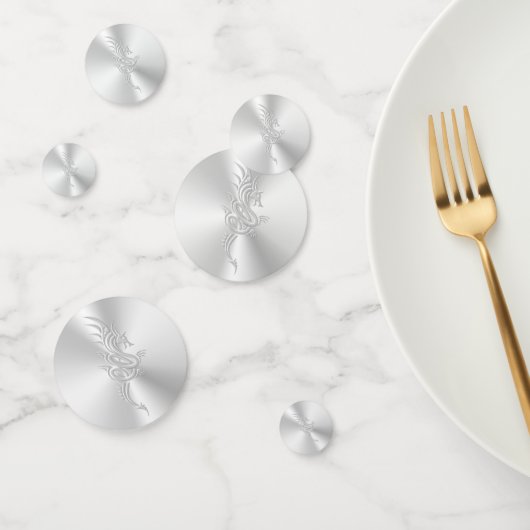 Eentrooskleurige oostelijke draak confetti (Groep)