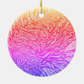 Eenviskeramische sierkunst - kunst door NessieYara Keramisch Ornament (Achterkant)