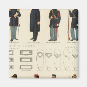 Eenvormige, Amerikaanse, CS-legers Magneet