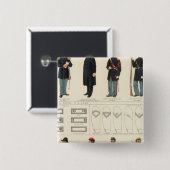 Eenvormige, Amerikaanse, CS-legers Vierkante Button 5,1 Cm (Voorkant /achterkant)