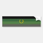 Eenvormige militaire vlag bumpersticker (Voorkant)