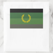 Eenvormige militaire vlag rechthoekige sticker (Tas)