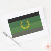 Eenvormige militaire vlag rechthoekige sticker (Envelop)