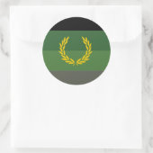 Eenvormige militaire vlag ronde sticker (Tas)