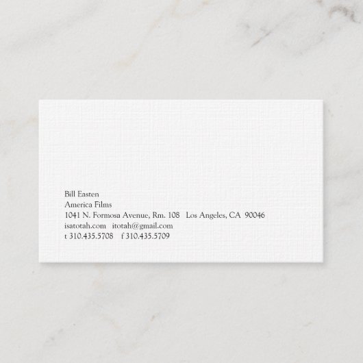 Eenvoud 205 visitekaartje (Voorkant)