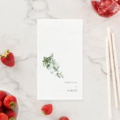 Eenvoud & Aquarel Klimop Trouw Koppel Namen  Servet (Insitu)