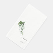 Eenvoud & Aquarel Klimop Trouw Koppel Namen  Servet (Hoek)