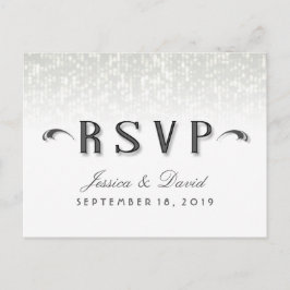 Eenvoud Art Deco Style RSVP - Maaltijdselecties Uitnodiging Briefkaart