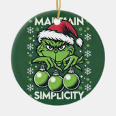 Eenvoud ! behouden Grinich Christmas Ornament (Voorkant)