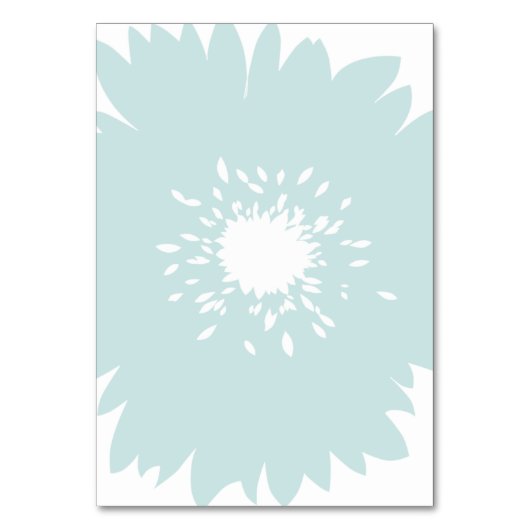 Eenvoud Blauwe Bloem Kaart (Achterkant)