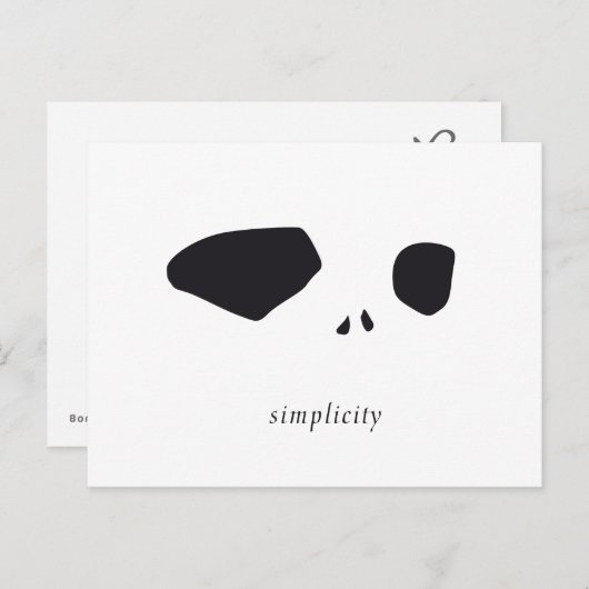 Eenvoud Briefkaart (Voorkant / Achterkant)