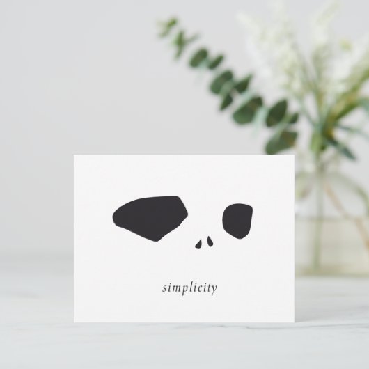 Eenvoud Briefkaart (Staand voorkant)