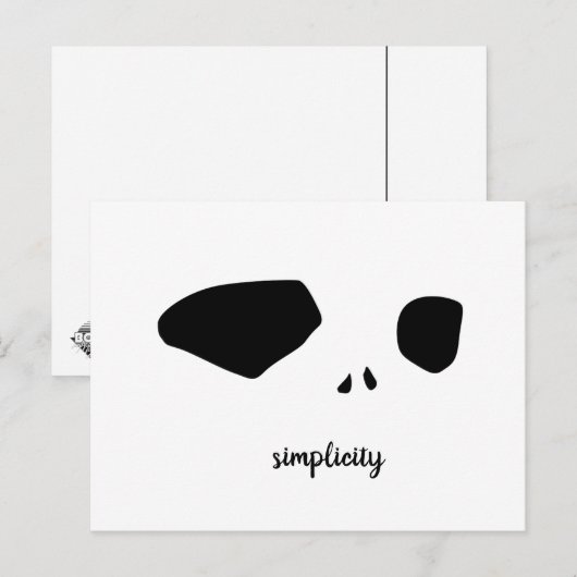 Eenvoud Briefkaart (Voorkant / Achterkant)