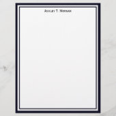 Eenvoud DK Blauw / Wit Gepersonaliseerde SV (Voorkant)