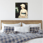 Eenvoud - Een portret van Miss Theophilia Ghatkin Canvas Afdruk (Insitu (Slaapkamer))