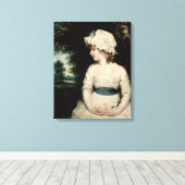 Eenvoud - Een portret van Miss Theophilia Ghatkin Canvas Afdruk (Insitu (Houten vloer))