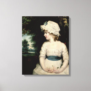 Eenvoud - Een portret van Miss Theophilia Ghatkin Canvas Afdruk