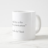 Eenvoud en verfijning grote koffiekop (Voorkant rechts)