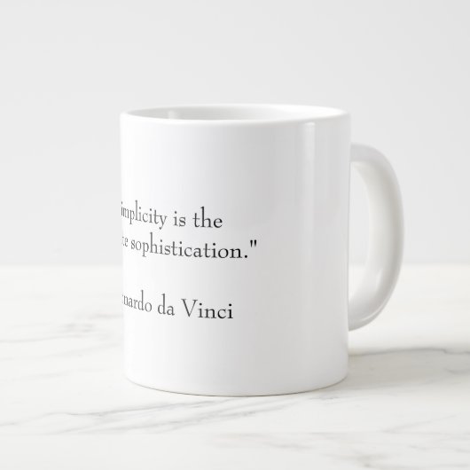 Eenvoud en verfijning grote koffiekop (Voorkant rechts)