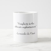 Eenvoud en verfijning grote koffiekop (Voorkant)