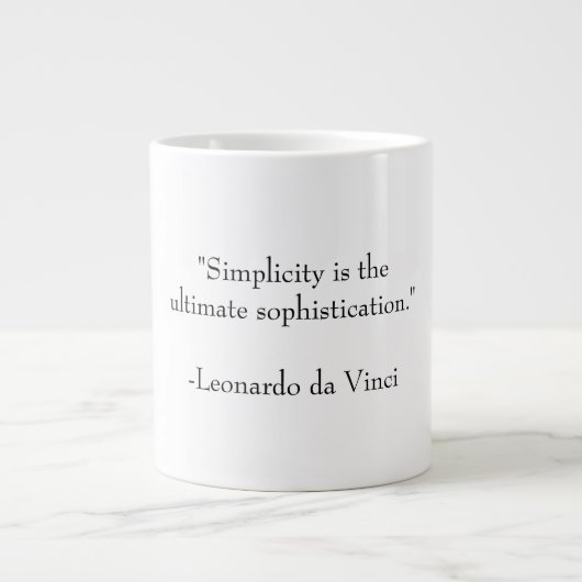 Eenvoud en verfijning grote koffiekop (Voorkant)