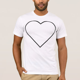Eenvoud hart t-shirt