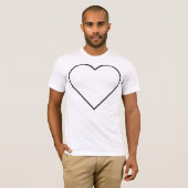 Eenvoud hart t-shirt (Voorkant volledig)