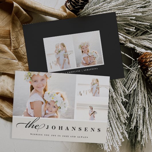 Eenvoud | Holiday Foto Collage Kaart