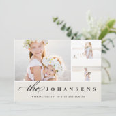 Eenvoud | Holiday Foto Collage Kaart (Staand voorkant)