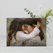 Eenvoud | Horizontale foto Folie Feestdagenkaart (Staand Voorkant)