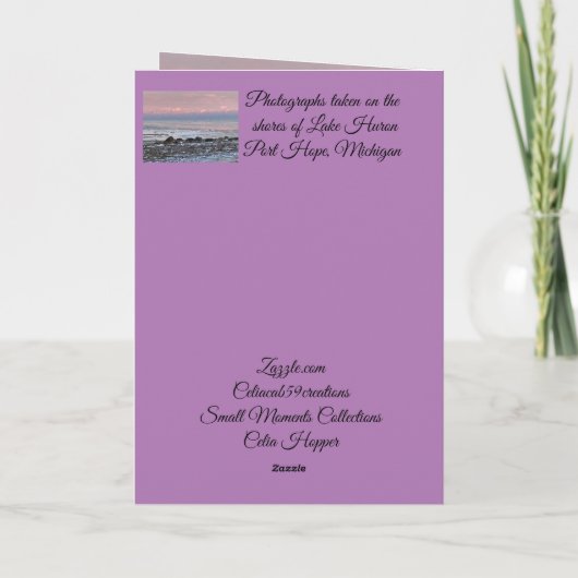 "Eenvoud" Inspirerend kaarten (Achterkant)