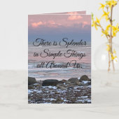 "Eenvoud" Inspirerend kaarten (Gele Bloem)