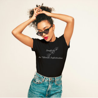 "Eenvoud is de ultieme verfijning" T-shirt