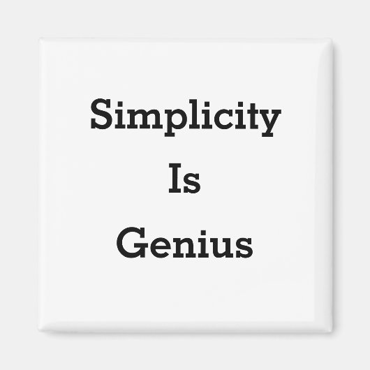 Eenvoud is geniale magneet (Voorkant)