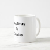 Eenvoud is geniale mok (Voorkant rechts)