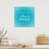 Eenvoud is het Ultimate Sophistication Quote Poster (Keuken)