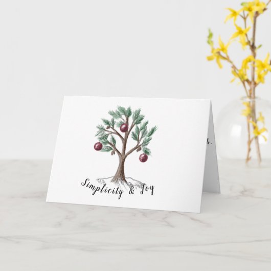 Eenvoud & joy kaart (Gele Bloem)