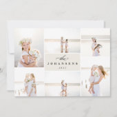 Eenvoud | Kerst Fotocollagekaart Feestdagenkaart (Voorkant)