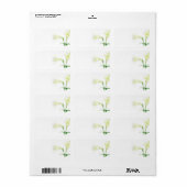 Eenvoud l Elegante Witte Lelie Bruiloft of Algemee Etiket (Full Sheet)